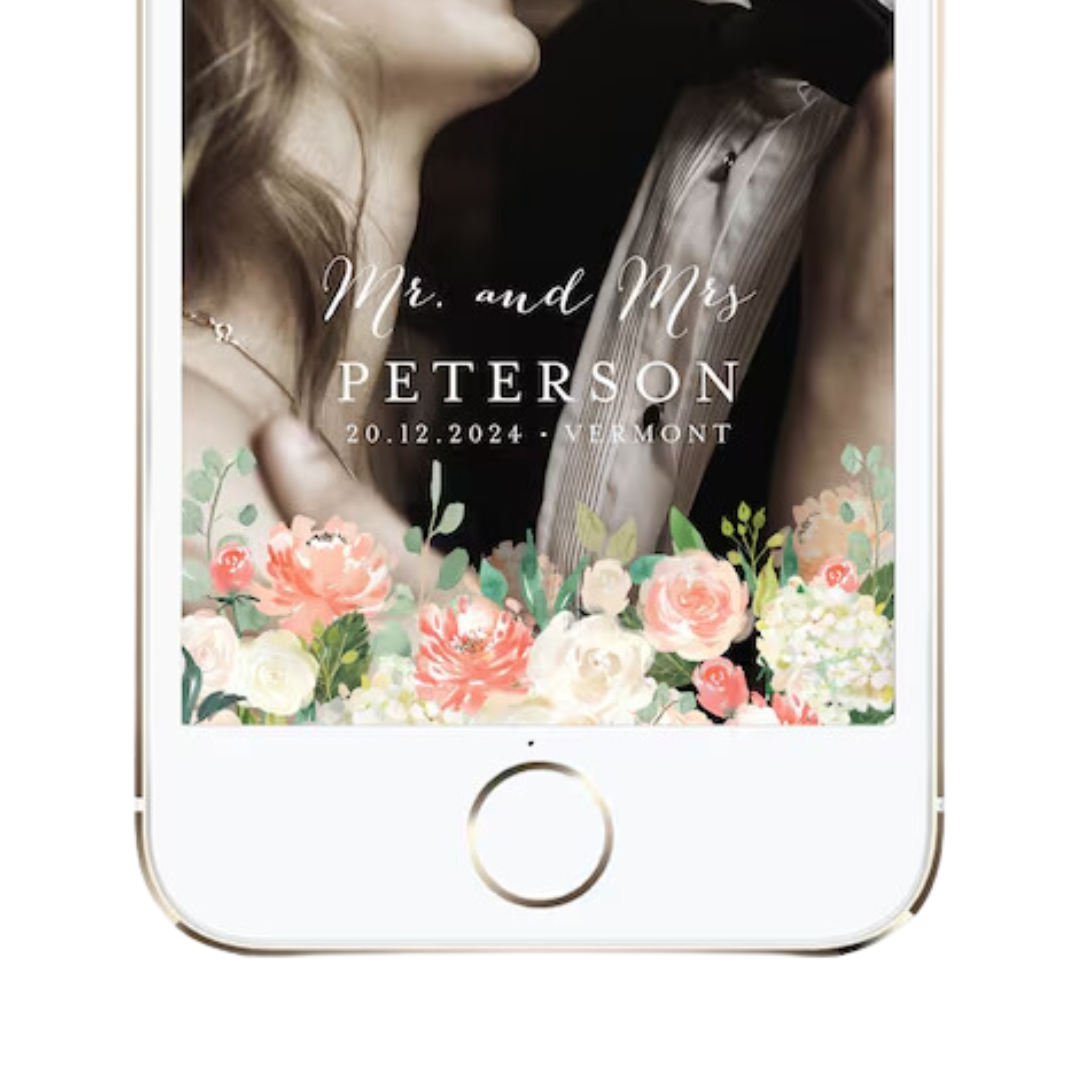 Wedding Snapchat Filter Design
