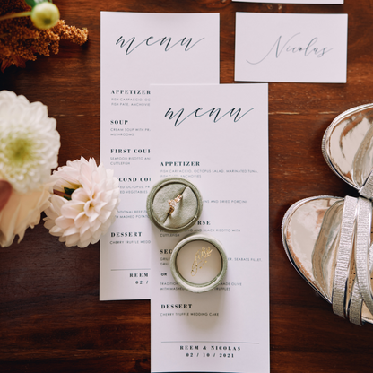 Wedding Menu Design