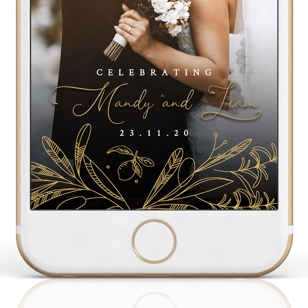 Wedding Snapchat Filter Design