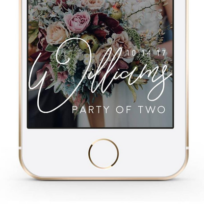 Wedding Snapchat Filter Design